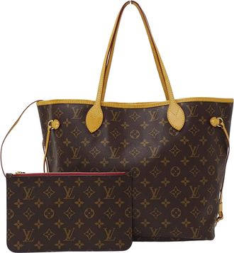 Louis Vuitton Brown Fuchsia Monogram Monogram Tote Bag (Pre-Owned)