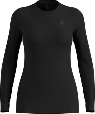 Odlo Fitness, Dames, Zwart, XS, Wol, Merino 160 LS Crew