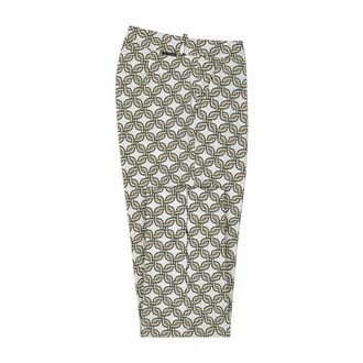 Roberto Ricci Design Cropped Trousers, female, Multicolor, Size: XS Lace Chino Pant