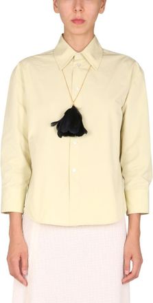 Jil Sander Green Boxy Solid Shirt