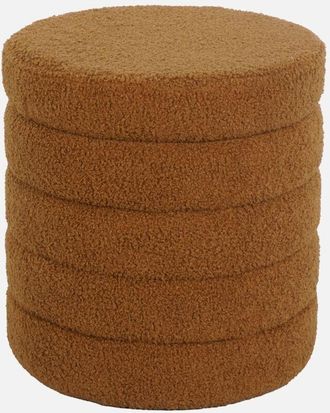 Sweeek Sweeek - Taburete Ba&uacute;l Borreguito, Snow, &Oacute;xido, 37x37x40 Cm