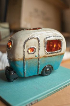 Kalalou Ceramic Camper Lamp