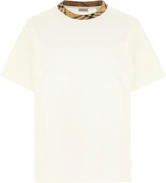 Burberry Ryan T-shirt - Heren - T-shirts - Wit - S - Katoen - Tops