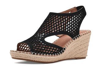 Gentle Souls Cody Perf Womens Wedge Shoes Black Suede : 8.5 M, Leather/Suede