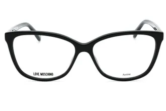 Love Moschino MOL546 Rectangular Acetate Eyeglasses - Black