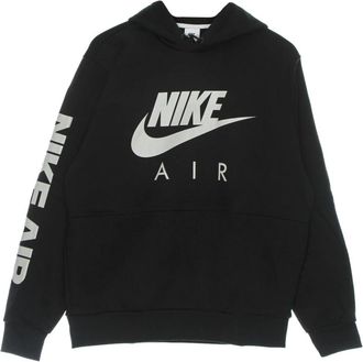 Nike Air Basketball Pullover Hoodie - Heren - Sportshirts - Zwart - XL - Katoen - Fitness