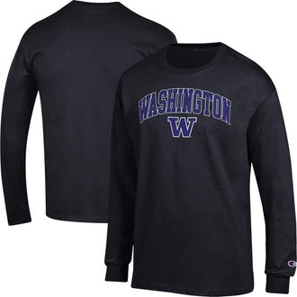 Champion Mens Champion Black Washington Huskies Arch Over Logo Long Sleeve T-Shirt at Nordstrom, Size Xx-Large