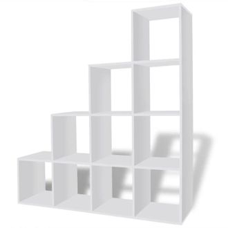 vidaXL Vidaxl - Estanter&iacute;a Librer&iacute;a En Forma De Escalera 142 Cm Blanca