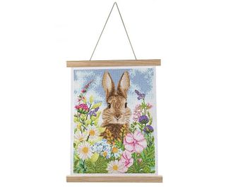 OEM Poster 35x45 Cm Con Mosaico Di Diamanti Raffigurante La Lepre E La Primavera
