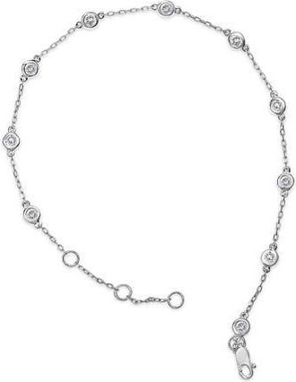 House of Brilliance 14K White Gold 1/2 Cttw Diamond by Yard Bracelet at Nordstrom