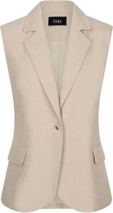 Ibana Gilet Tarika - Dames - Bodywarmers - Beige - XL - Jassen