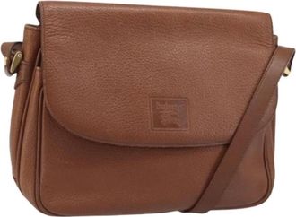 Burberry Pre-owned Leren Schoudertas - Dames - Vintage Schoudertas - Bruin - ONE Size - Leer - Vintage