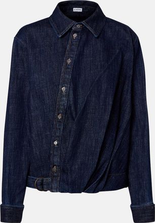 Loewe Gathered denim shirt