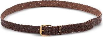 Saint Laurent Braided Leather Belt