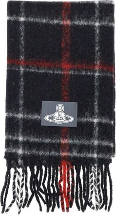 Vivienne Westwood Chunky Sjaal - Dames - Wintersjaals - Zwart - ONE Size - Wol - Accessoires