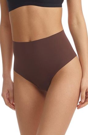 Commando Classic High Rise Thong in Mocha at Nordstrom, Size X-Small