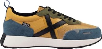 Munich Sportieve Elegantie Xemine Road Sneakers - Heren - Sneakers - Geel - 41 EU - Leer - Schoenen