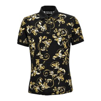 Versace Jeans Couture T-shirts en Polos - Heren - Polos - Zwart - L - Tops