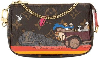 Louis Vuitton Brown Monogram Canvas Illustre Evasion Mini Pochette Accessoires (Authentic Pre-Loved)
