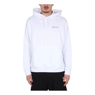 Marcelo Burlon Hoodies, male, White, Size: XL Tempera Cross Over Hoodie