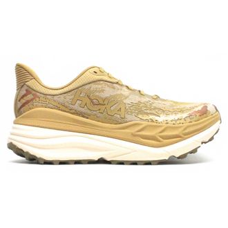 Hoka One One Hoka Stinson 7 Textile Synthetic Mens Running Trainers - Wheat Shifting Sand - Size:UK 11.5