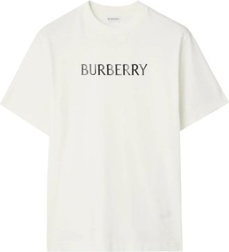 Burberry Tops, Heren, Wit, L, Seth T-Shirt