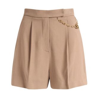 Elisabetta Franchi Short Argilla - Dames - Korte Broeken - Bruin - M - Korte Broeken