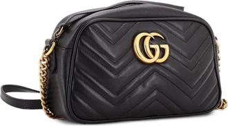 Gucci GG Marmont Shoulder Bag Matelasse Leather Small crossbody bag - Zwart