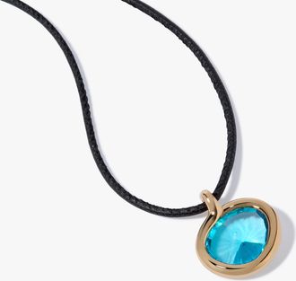 Annoushka Sweetie Topaz Pendant & Soft Leather Necklace
