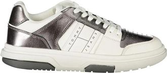 Tommy Hilfiger Witte Polyester Sneaker - Dames - Sneakers - Wit - 38 EU - Polyester - Schoenen