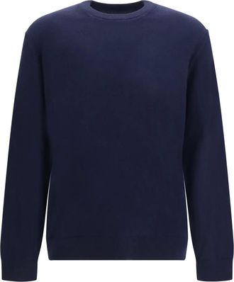 Ermenegildo Zegna Jersey de Cuello Redondo de Cachemira - Knitwear - Hombre - Azul - L