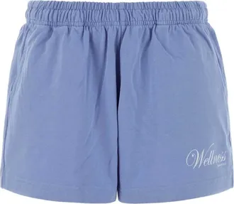 Sporty & Rich Light Blue Logo Short