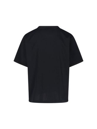 sacai Mens T-Shirts And Polos Black Cotton