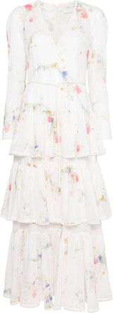 Zimmermann Lucky Maxi Dress - Womens - Elastane/Recycled Polyester/Cotton