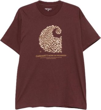 Carhartt Work in Progress S/S Entrance T-Shirt - Heren - T-shirts - Rood - XL - Katoen - Tops