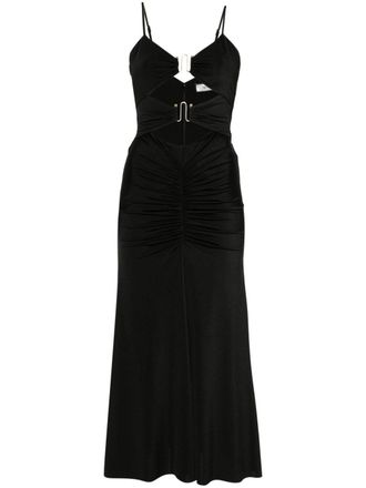 Nissa cut-out midi dress - women - Polyester/Spandex/Elastane - 36 - Black