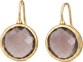 Gabi Rielle Smoky Topaz Gumdrop Earrings in Gold at Nordstrom Rack