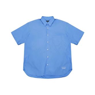 Comme Des Gar&ccedil;ons Short Sleeve Shirt - male - Comme des Gar&ccedil;ons - Short Sleeve Shirts - Blue - S - Shirts