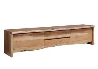 Massivmoebel24 Mobile Tv In Legno Di Acacia 220x45x50 Acacia Naturale Laccato Pure Acacia 704