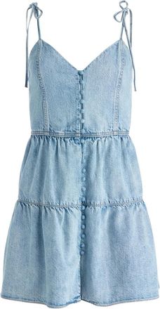 Alice & Olivia Abito corto Shanti denim - Blu