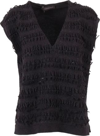 Lorena Antoniazzi knitted vest - women - Virgin Wool/Polyester - 40 - Grey