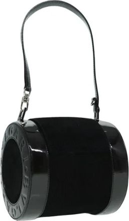 Bulgari Pre-owned Suede handbags - Dames - Vintage Handtas - Bruin - ONE Size - Su&egrave;de - Vintage