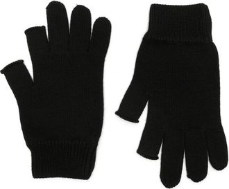 Rick Owens Fingerless Press-stud Gloves