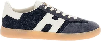 Hogan Blue Suede Leather Cool Sneakers