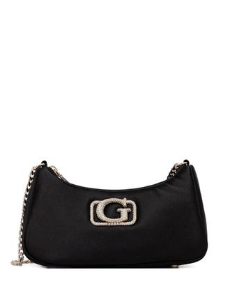 Guess Co logo chain tote bag - women - Polyester - One Size - Black