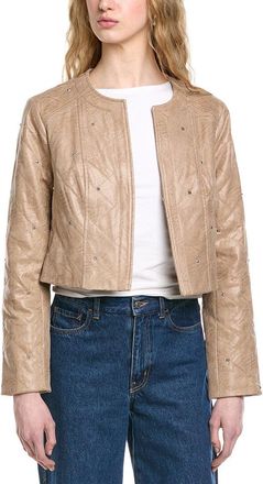 Joseph Ribkoff Quilted Faux Leather Jacket