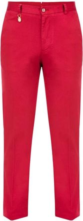 Billionaire Boys Club Stretch Twill Katoenen Chinos - Heren - Chinos - Rood - S - Katoen - Broeken