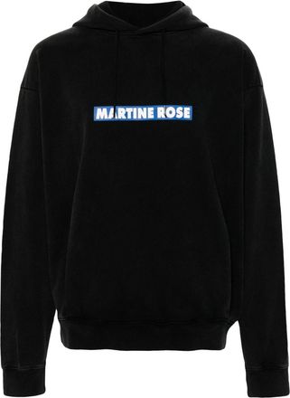 Martine Rose Blow Your Mind logo-print hoodie - men - Cotton - L - Black