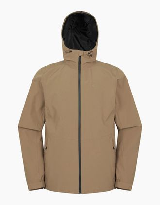 Mountain Warehouse Mens Mountain Warehouse Mens Covert Waterproof Jacket - Brown - Size: 38/Regular