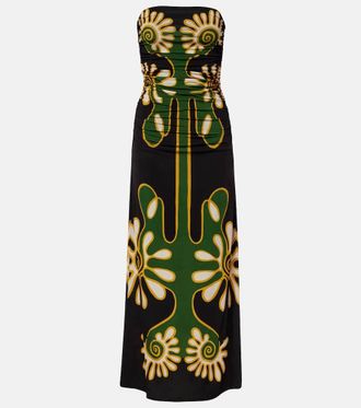 Cala de la Cruz Daphne printed jersey maxi dress